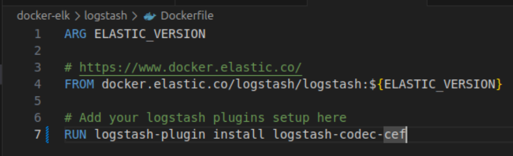 Docker compose logstash