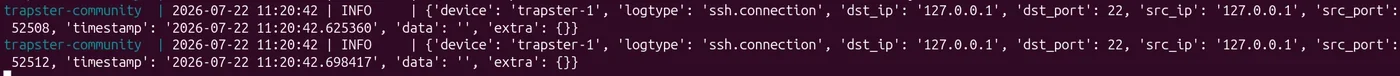 Logs du test nmap